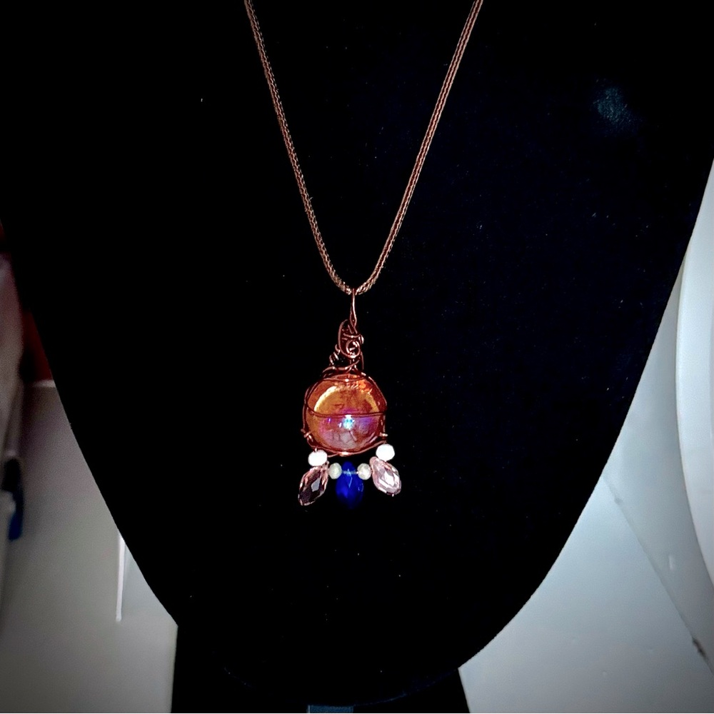 Unique Crystal Ball Necklace